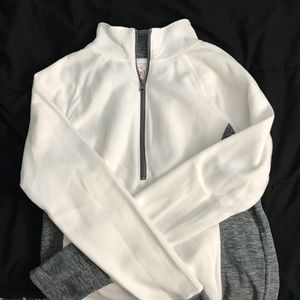 fleece half zip pullover